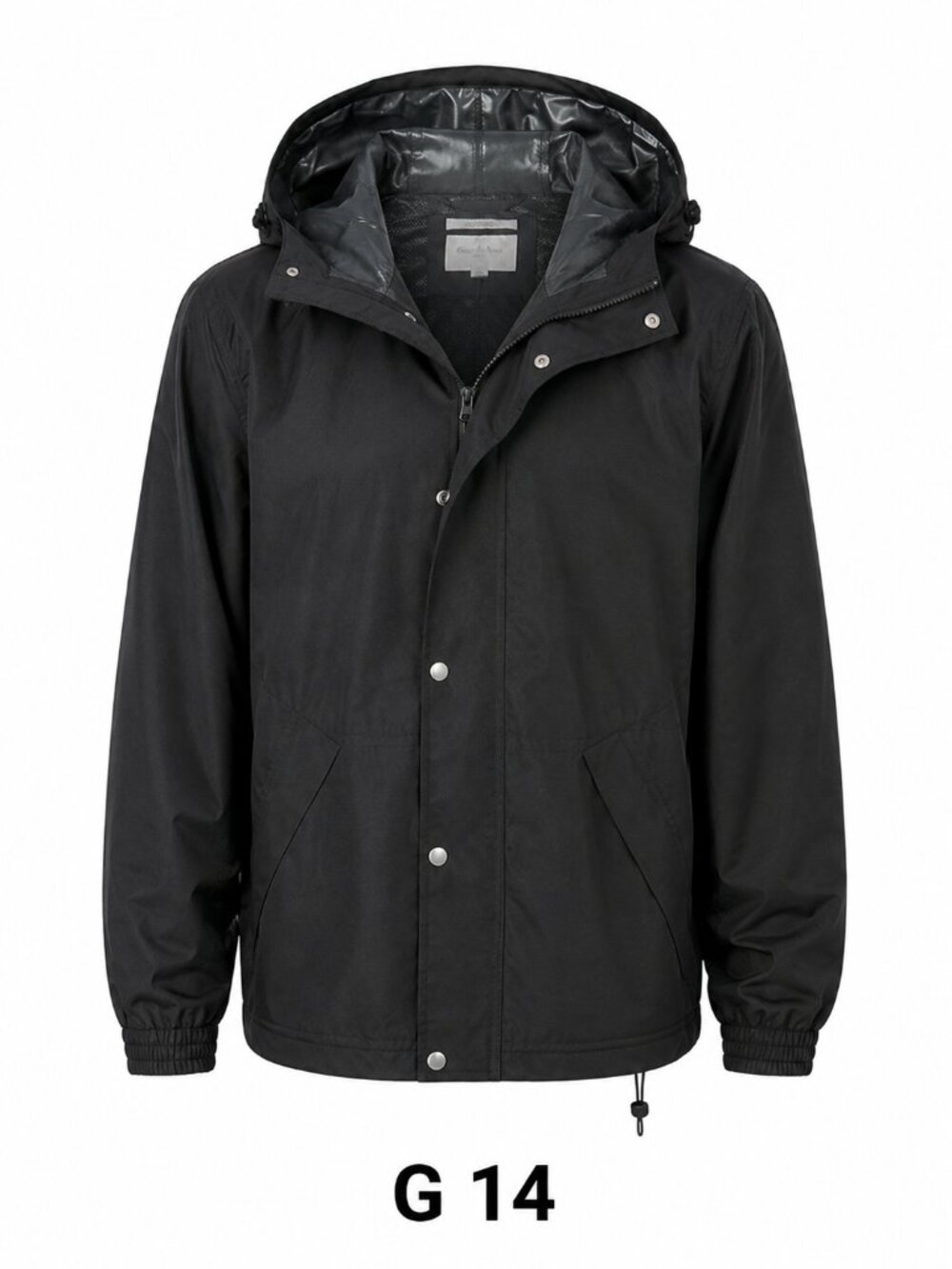 Goodfellow & Co. Men’s Black Hooded Water Resistant Jacket XXL (G14)